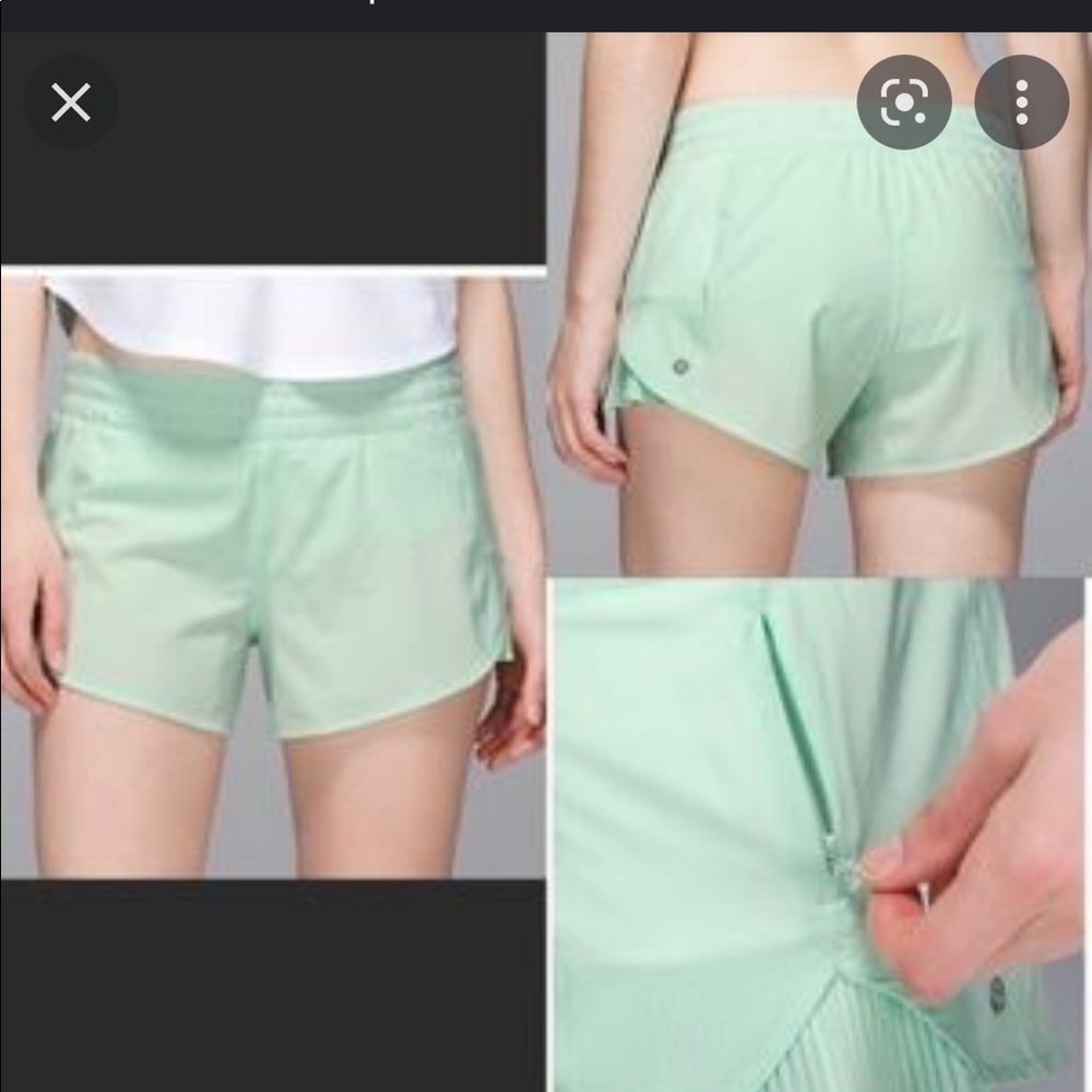 Lululemon Pleat to Street Shorts in Mint/SeaMist Size 10